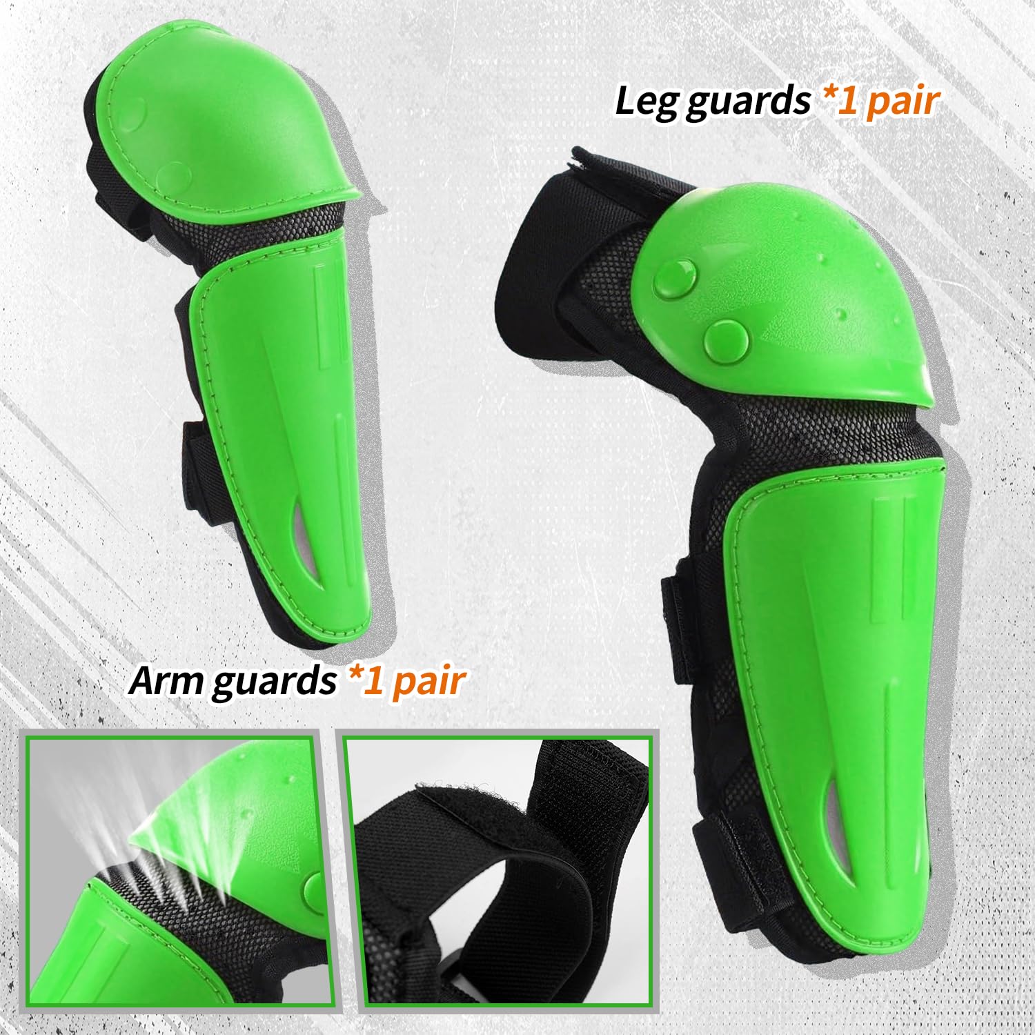 Protezione Pettorale Bambino – Set Protezioni Motocross Regolabile con Paraschiena, Ginocchiere e Gomitiere per MTB, BMX, Dirt Bike, Skate, Monopattino