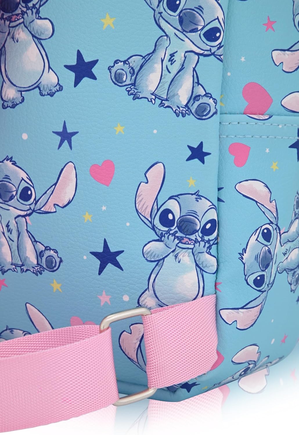 Disney Lilo and Stitch Backpack for Women, Men, Boys, Girls, Unisex | Cute PU Leather 10" Stitch Mini Backpack Purse Shoulder Purse | Stitch Bag and Stitch Accessories - Image 5