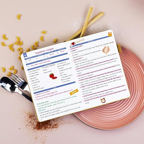 Vista 89 de Clever Fox cuaderno de recetas A5 Gris