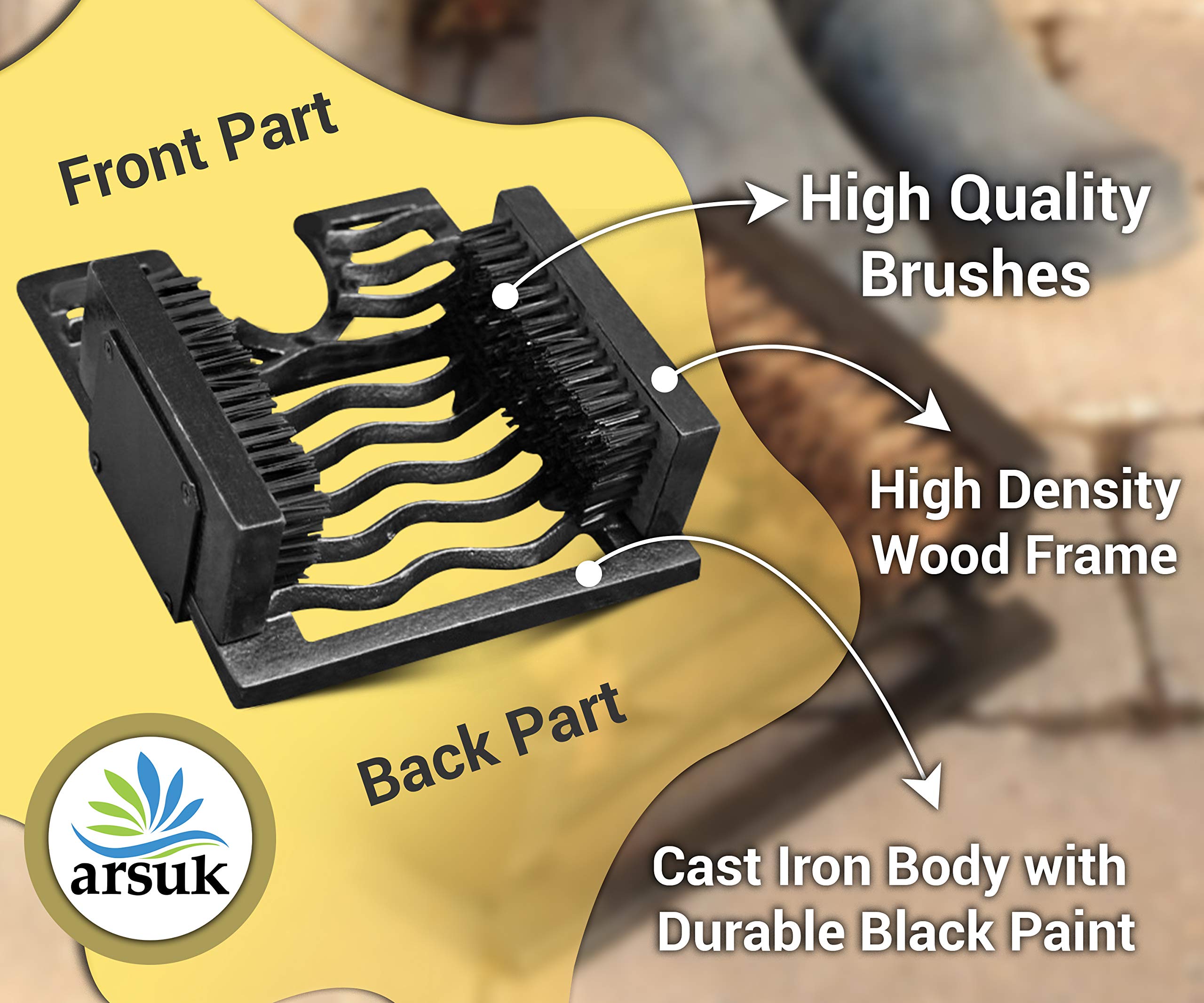 ARSUK Welly Boot Rack, Metal Shoe Racks Storage Unit, Over the Door