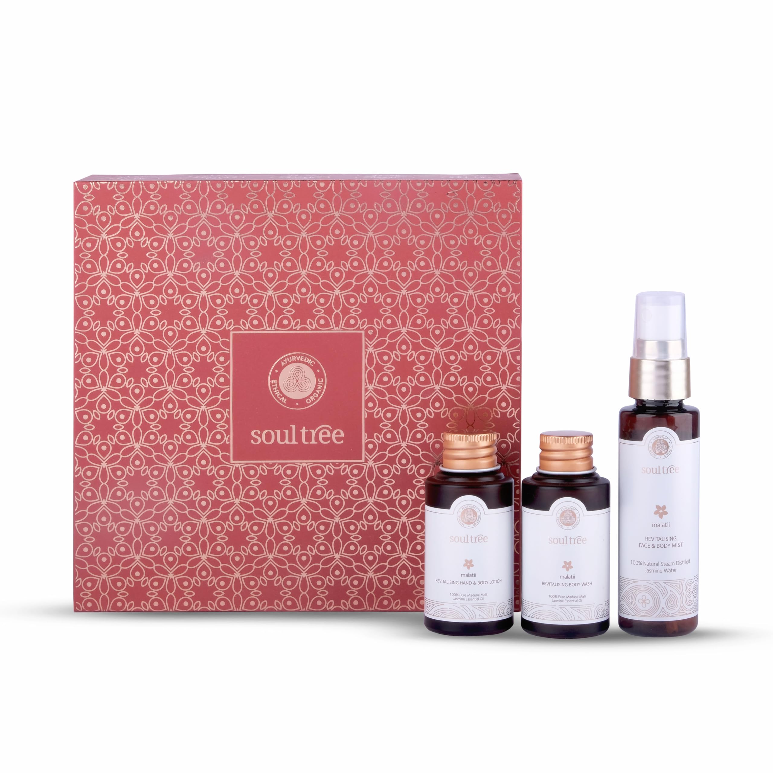 SoulTree Malatii Jasmine Essentials Revitalising Body Care Mini Box - 110ml-image-49