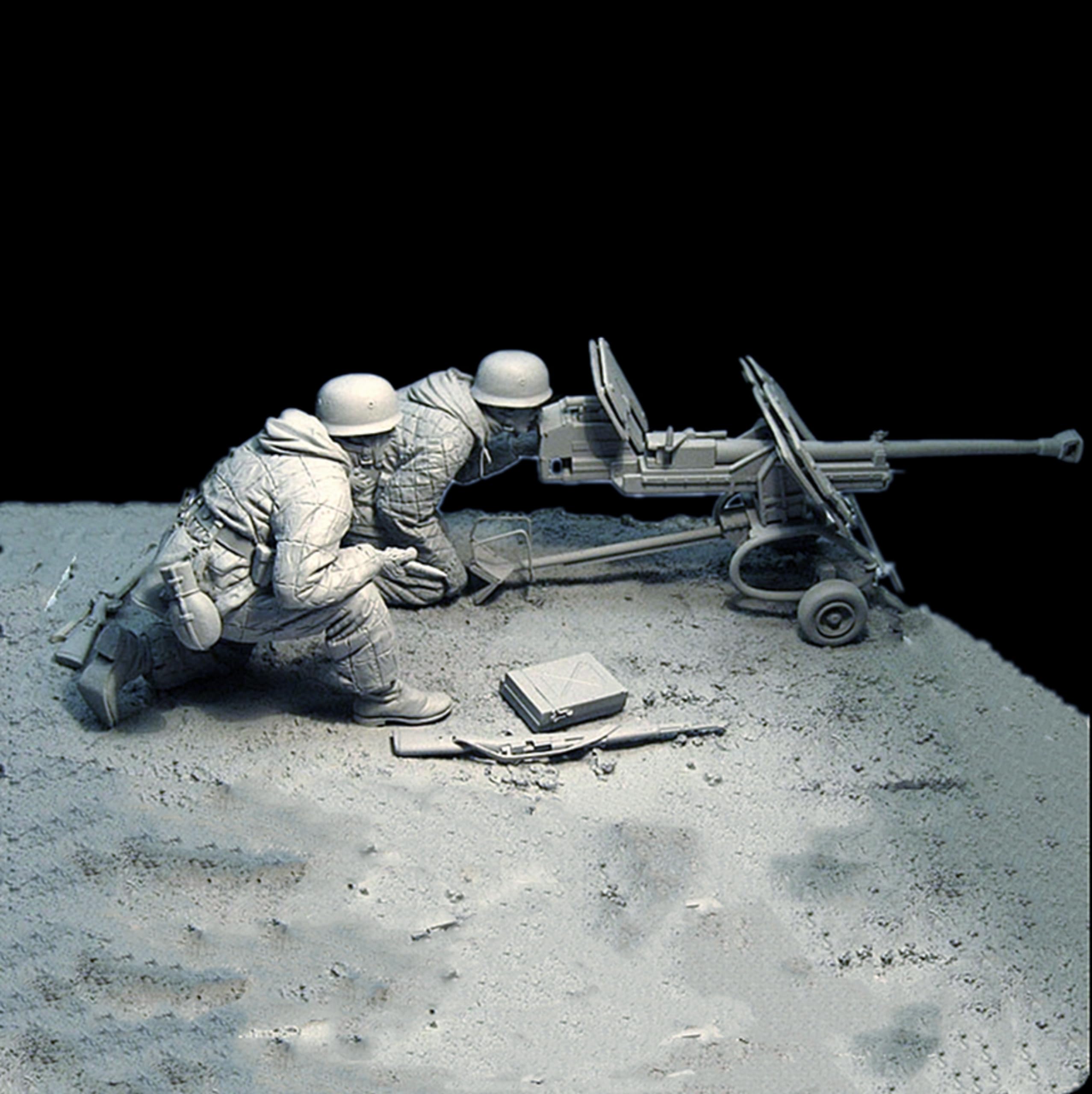 1/16 Resin Soldier Model Kit WW2 Soldato tedesco Modello in resina non verniciato e non assemblato (senza base) (hg2N-4)