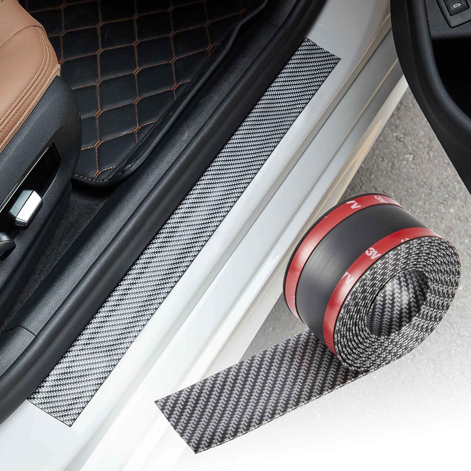 TOMALL 2.5m/98'' Universal Car door Threshold Protector Door Entry