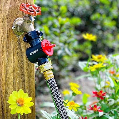 Miniatura 6 de Eden Filtro de agua en línea 20138 para mangueras y herramientas de jardín, antioxidante, pantalla de acero inoxidable de malla 50, fácil