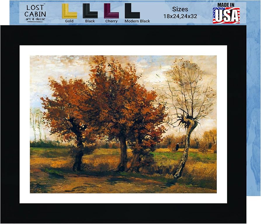 Amazon.co.jp: ヴィンセント・ファン・ゴッホ作 4本の木のあるロスト