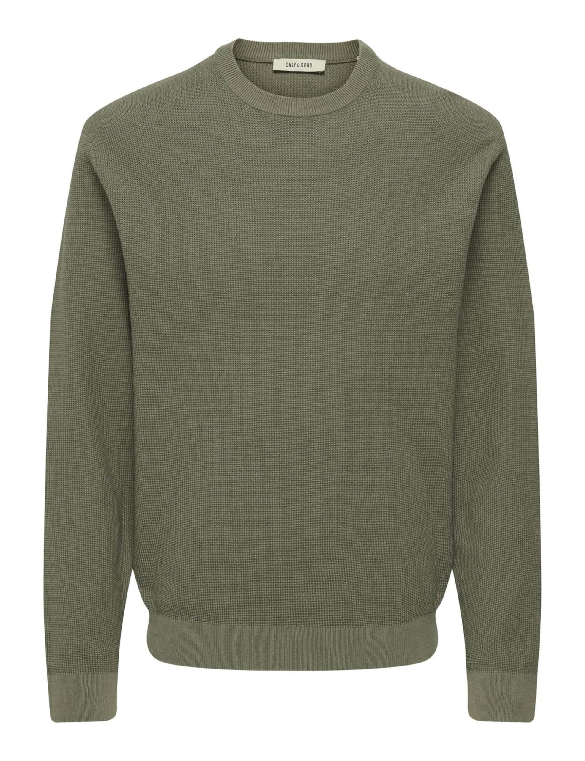 Only & Sons Herren Onstony Ds 12 Ls Waffle Crew Knit Noos