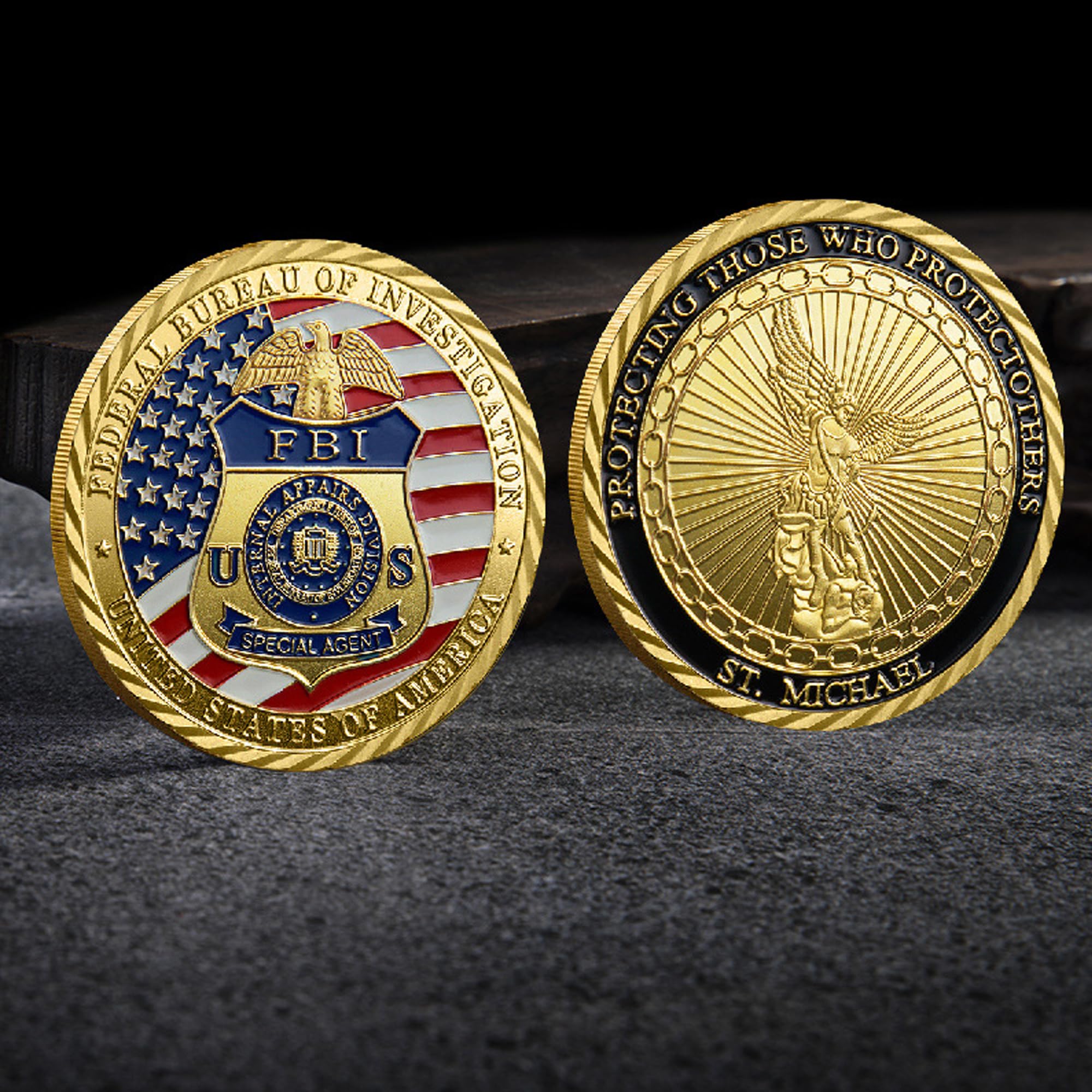 Amazon.com: Guardians of Justice: USA FBI Special Agent St. Michael Challenge  Coin - A Collectible Tribute to The Federal Bureau of Investigation :  Collectibles & Fine Art