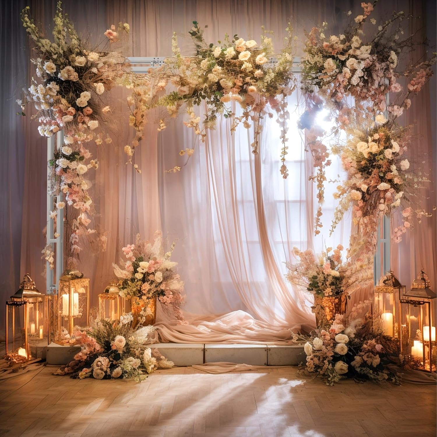 Traliccio Truss Americana per Palco: Set di 3 Tralicci per Luci Natale Dj Supporto Americana Struttura Traversa per Led Macchina Proiettore Truss Casse Discoteca Esterno Matrimonio
