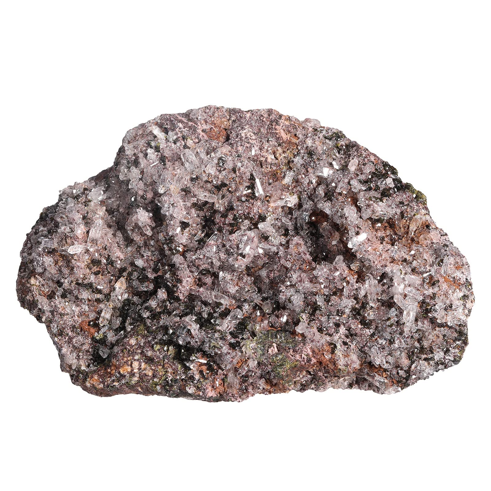 Nupuyai Epidot Stein Kristall Druse Edelstein Cluster Geode Rohstein Deko