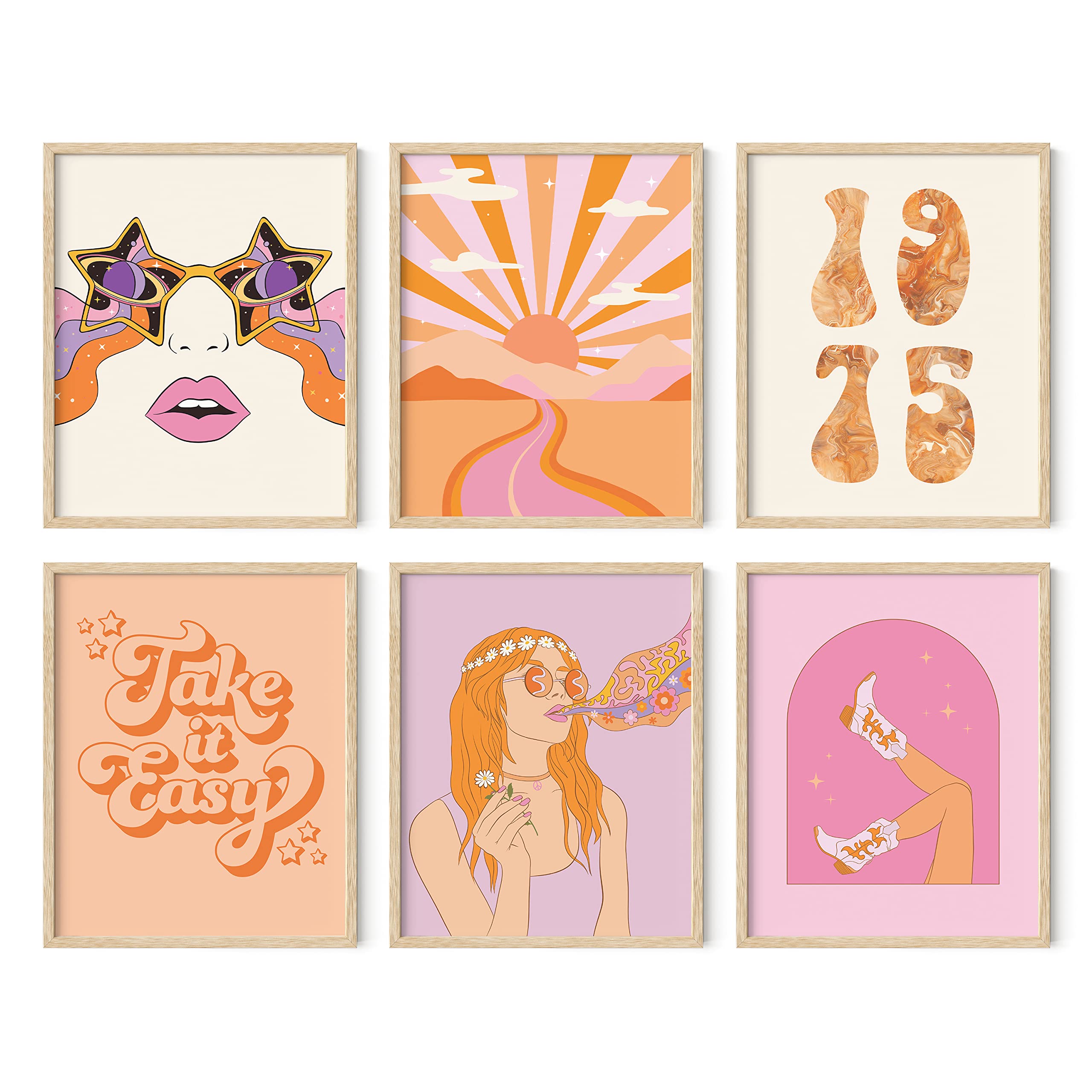 Amazon.com: HAUS AND HUES Gallery Wall Art Set of 6 - Vintage