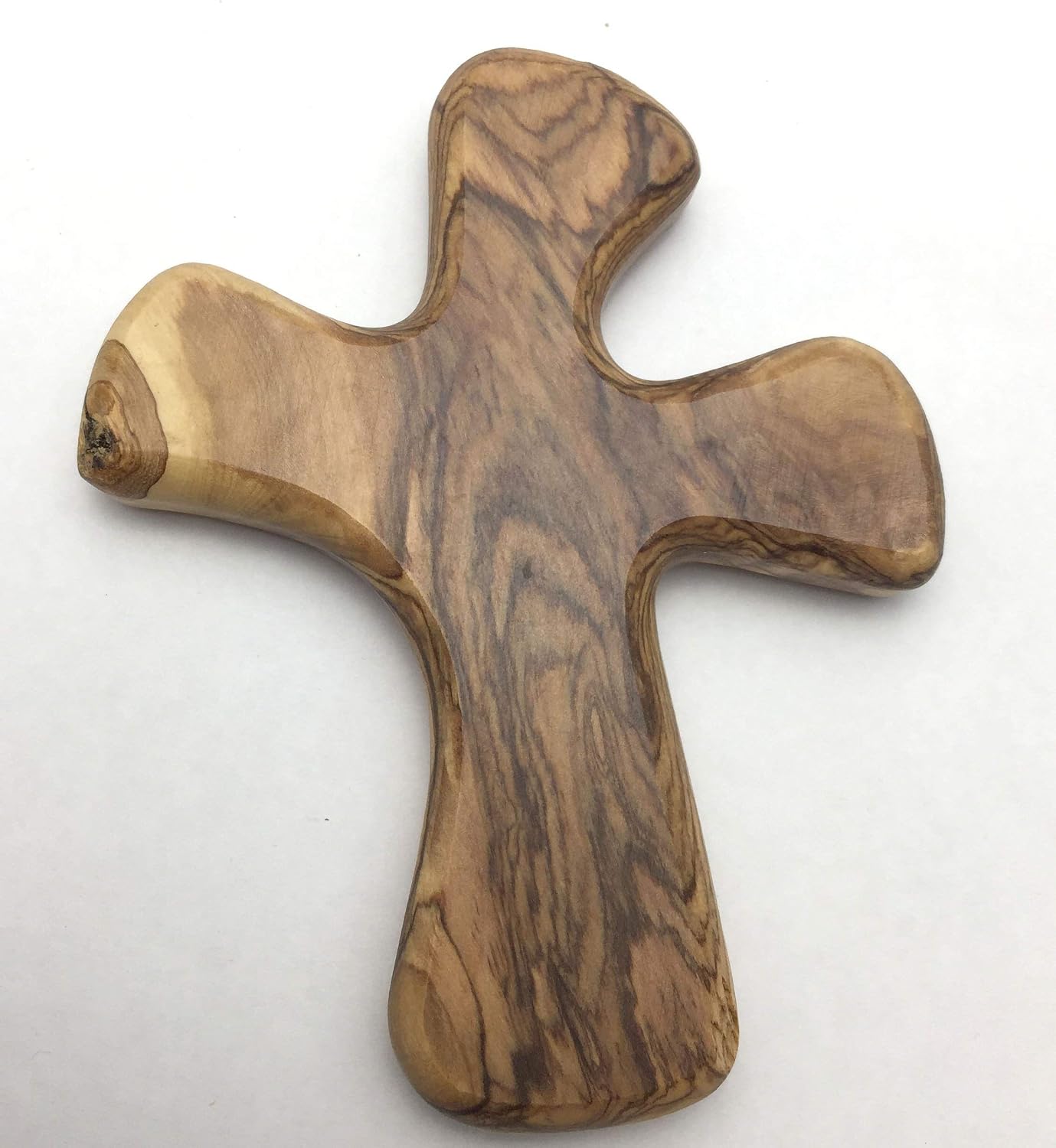 LION OF JUDAH MARKET Olive Wood Comfort Healing Clinging Cross Designed to fit Your Hand