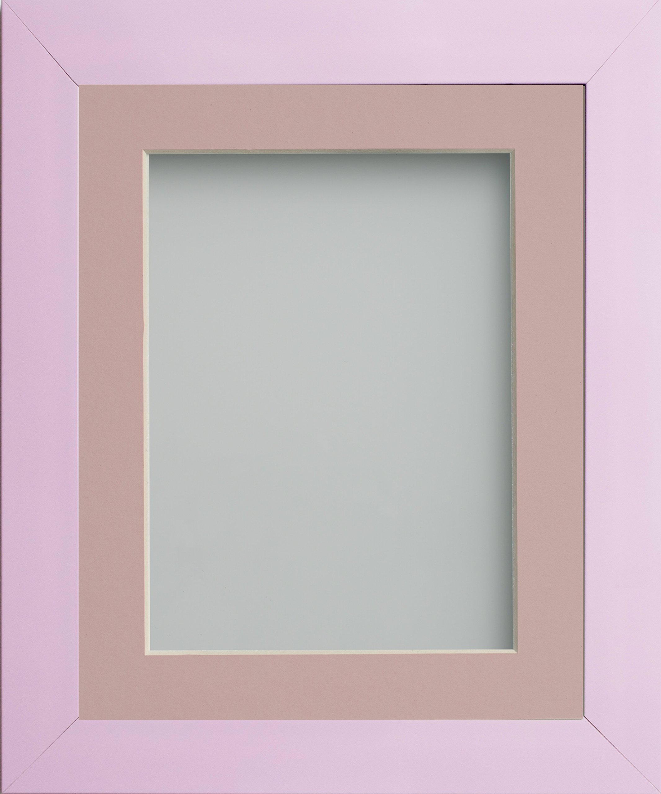 Frame Company Candy Range Peony Picture Photo Frames with Pink Mount, 10x10 for 8x8 *Choice of Sizes and Colours* Fitted with Real Glass