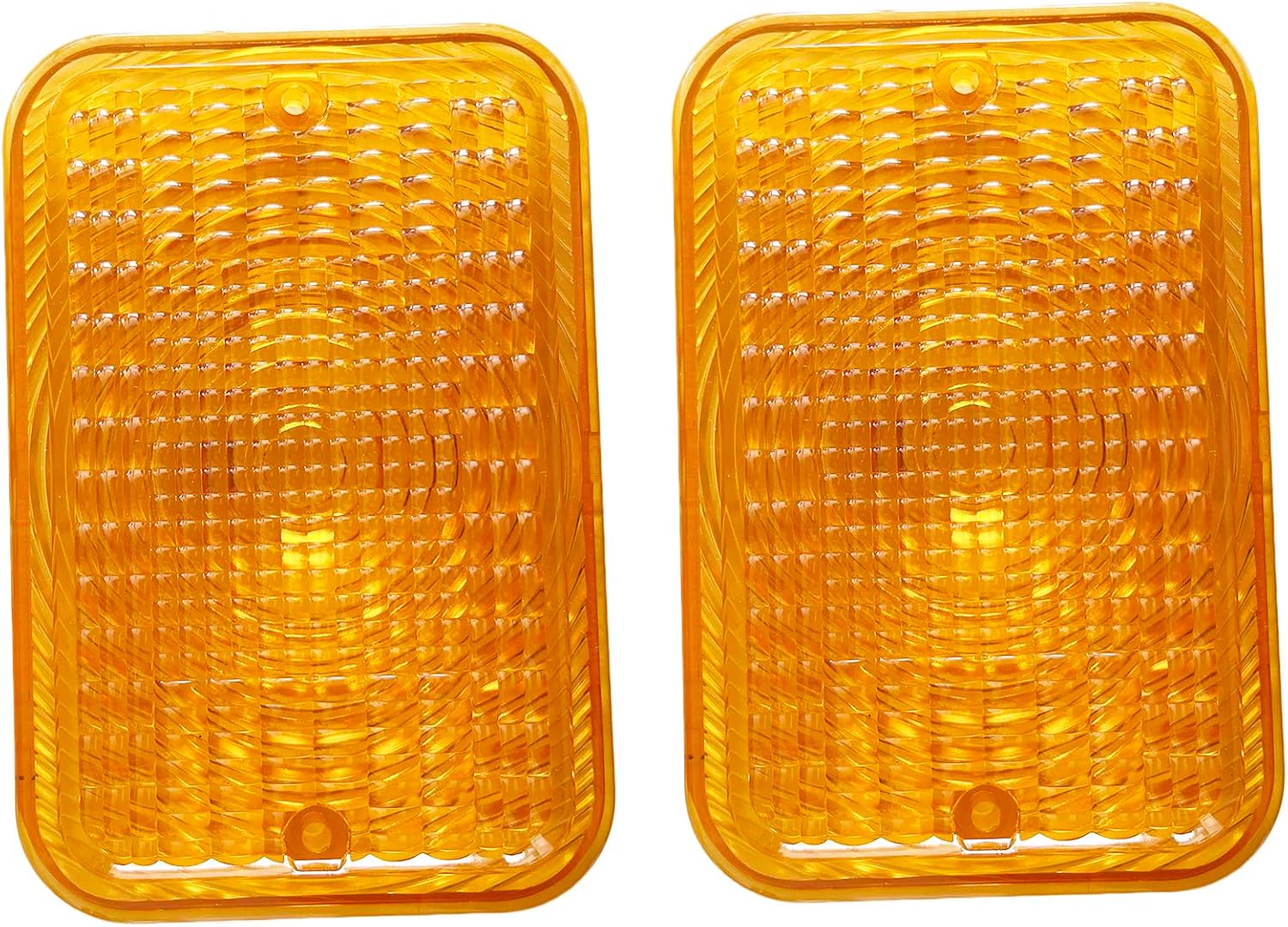 BLUESUNSOLAR 2X Amber Lens LVU18745 Tail Light Lens