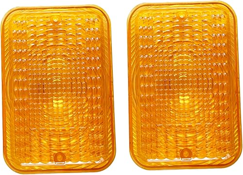 BLUESUNSOLAR 2 lentes ámbar LVU18745 de repuesto para John Deere Tractor 1023E 1025R 1026R 2025R 2027R 2032R 2038R 2305 2320 2520 2720