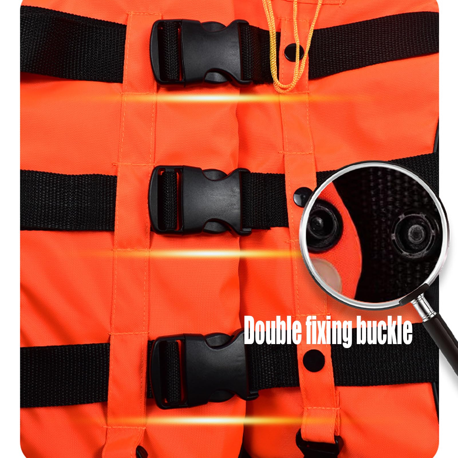 Chaleco Salvavidas, Chaleco de Seguridad Resistente con Alta Visibilidad y Tiras Reflectantes para el Agua,3XL