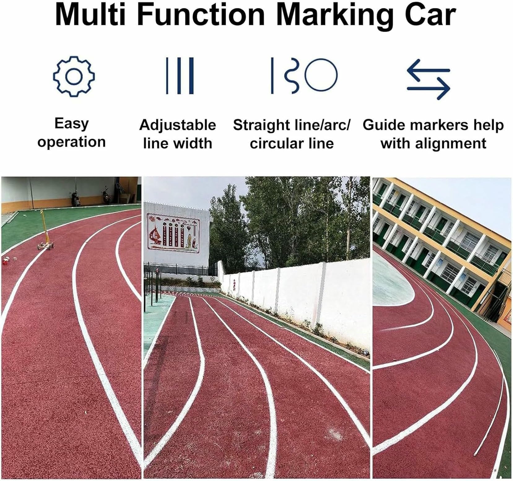 Vernice spray professionale per marcatura inversa per strisce precise di parcheggi, strade, garage e scuole, ideale per disegnare linee rette, curve e cerchi (vernice non inclusa)