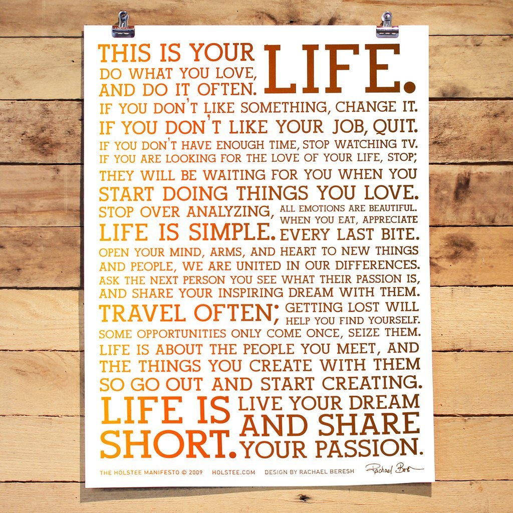 Amazon.co.jp: HOLSTEE ホルスティー マニフェスト ポスター Sunset