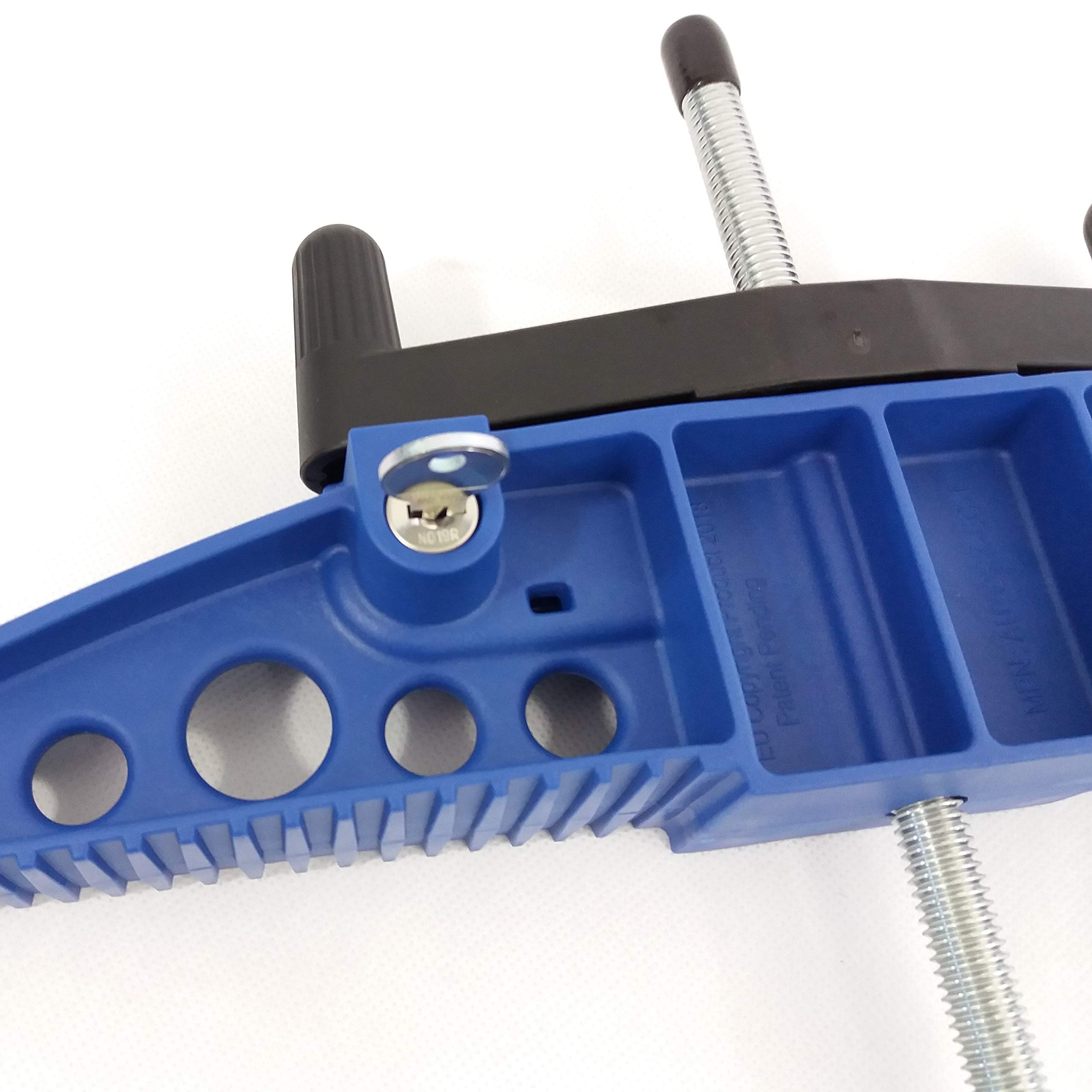 Fvttaow Ladder Clamps, Ladder Roof Rack Clamps 2 Pack, Ladder Clamp Built In Lock Ladder Bracket For Roof Rack Ladder Clamp,Green - Foto 3