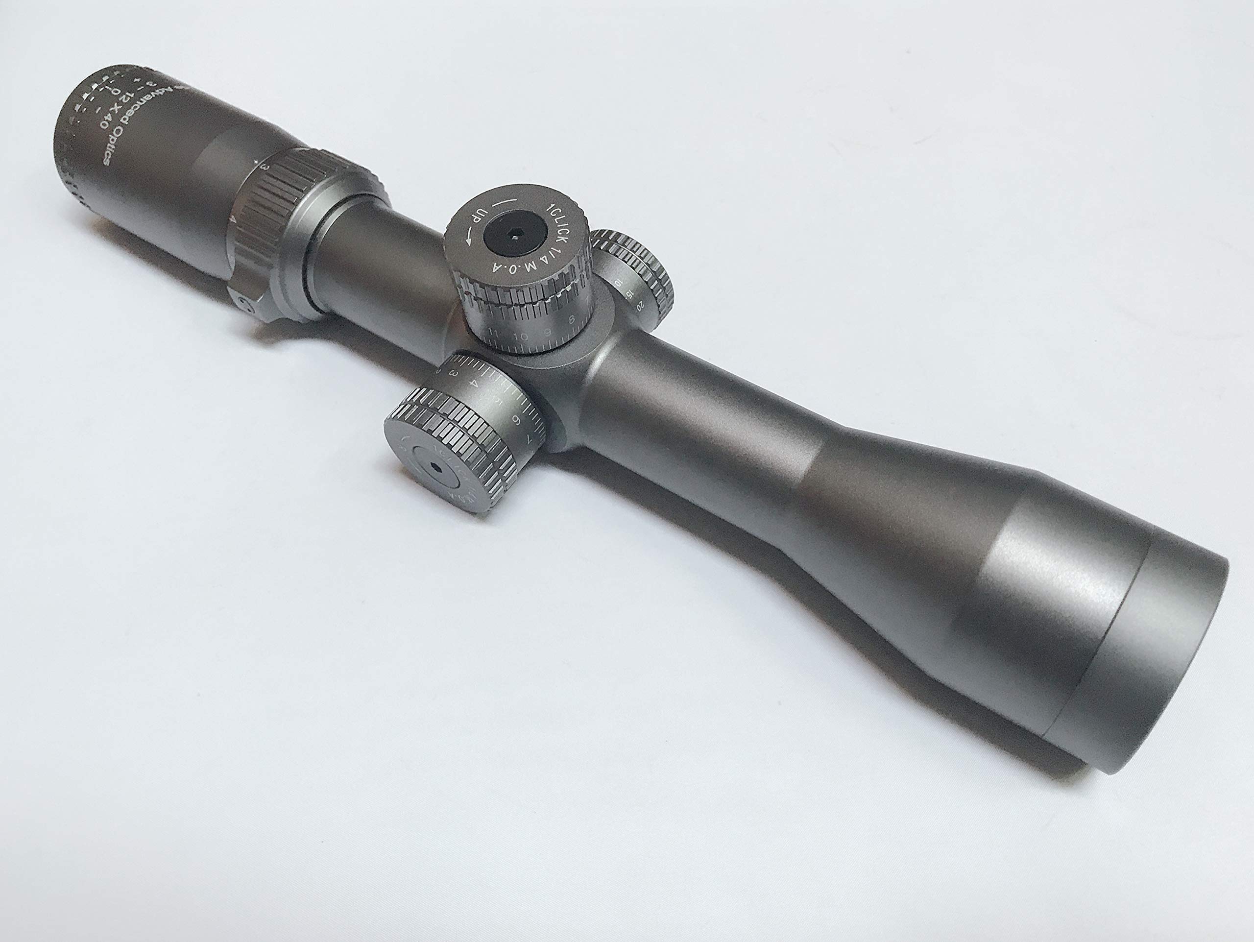 Ade Advanced Optics Titanium 3-12x40 Riflescope with 30mm Tube and Rings