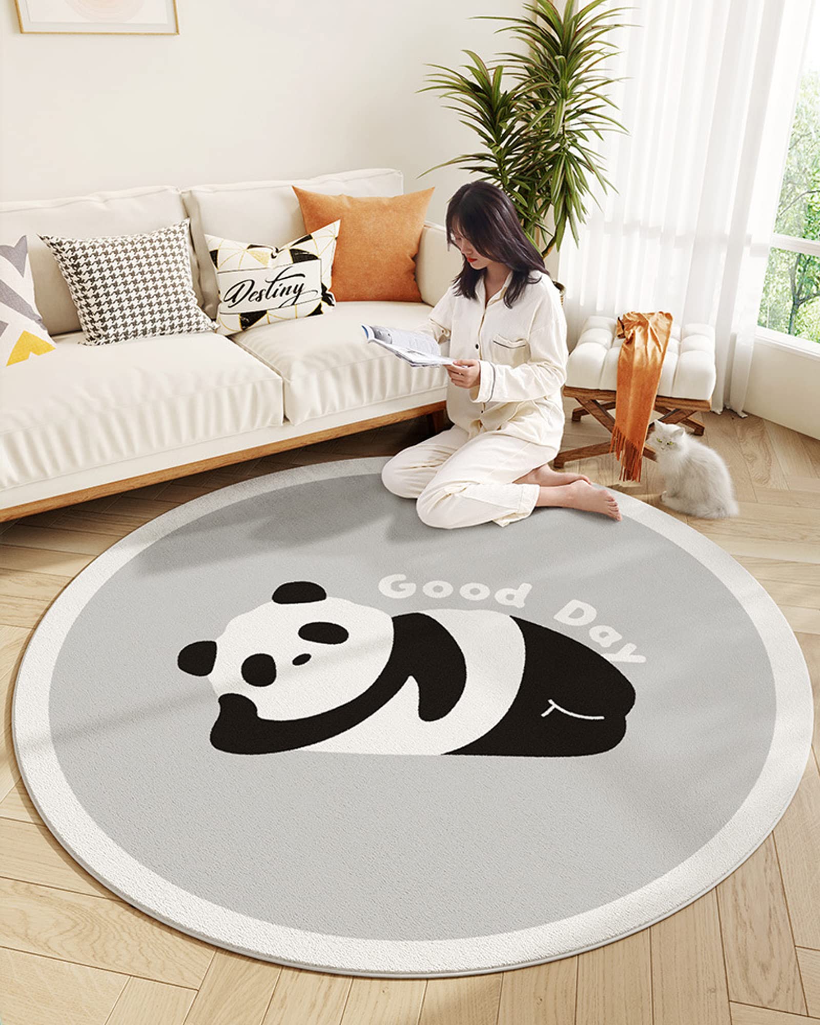 Redonda Alfombras infantiles Alfombras de área Alfombras para bebé Alfombra Infantil Lavable en Lavadora para la habitación de los niños Alfombras de Juegos Salon Grandes Alfombras Bebe 100 CM