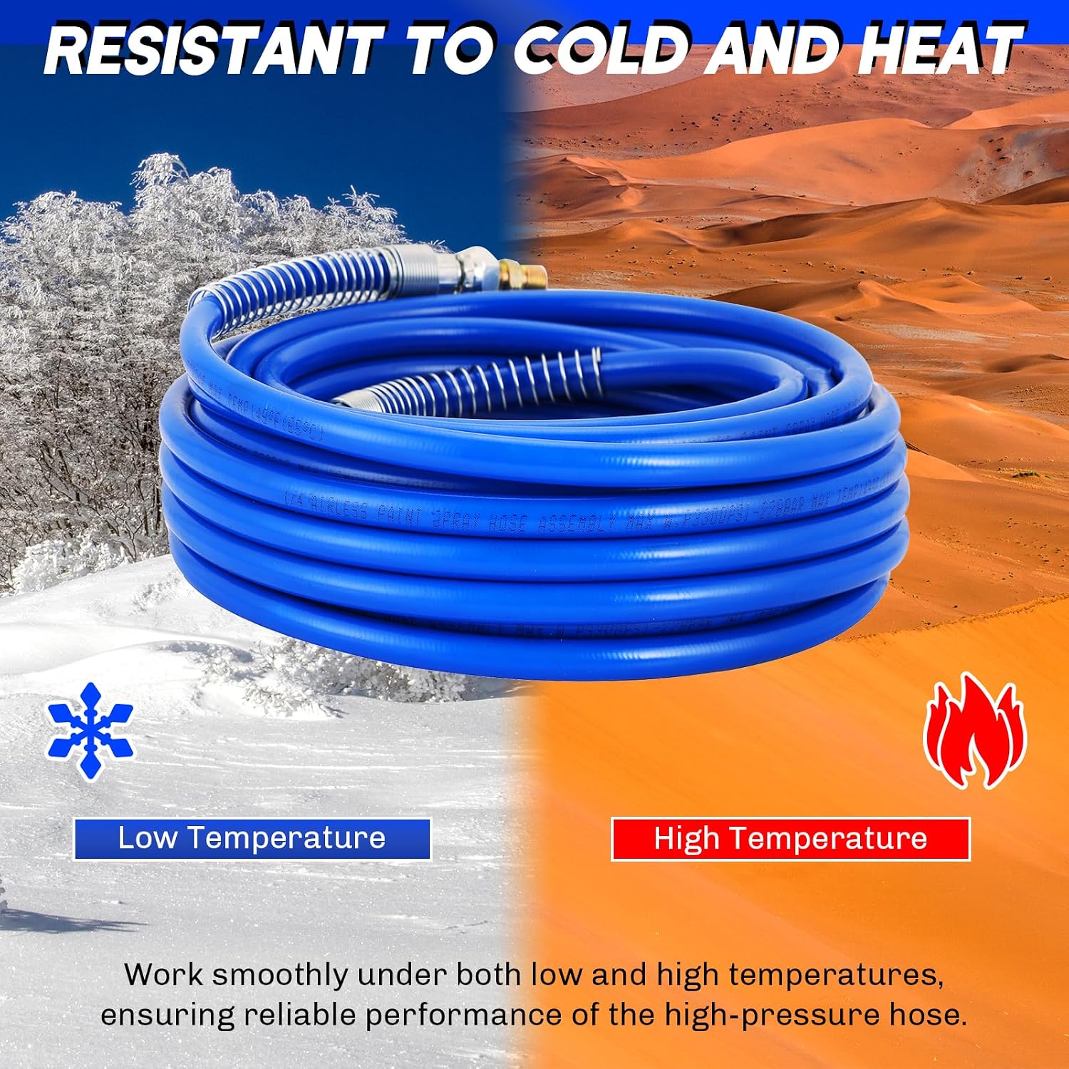 50FT Airless Paint Spray Hose 1/4" Universal Paint Sprayer Hose photo 5