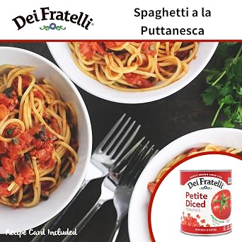 Dei Fratelli Secret Ingredient Tomato Variety Pack - Crushed, Petite Diced, Sauce Vine-Ripened Tomatoes - Non GMO, Gluten Free (28oz Cans, 6-Pack)