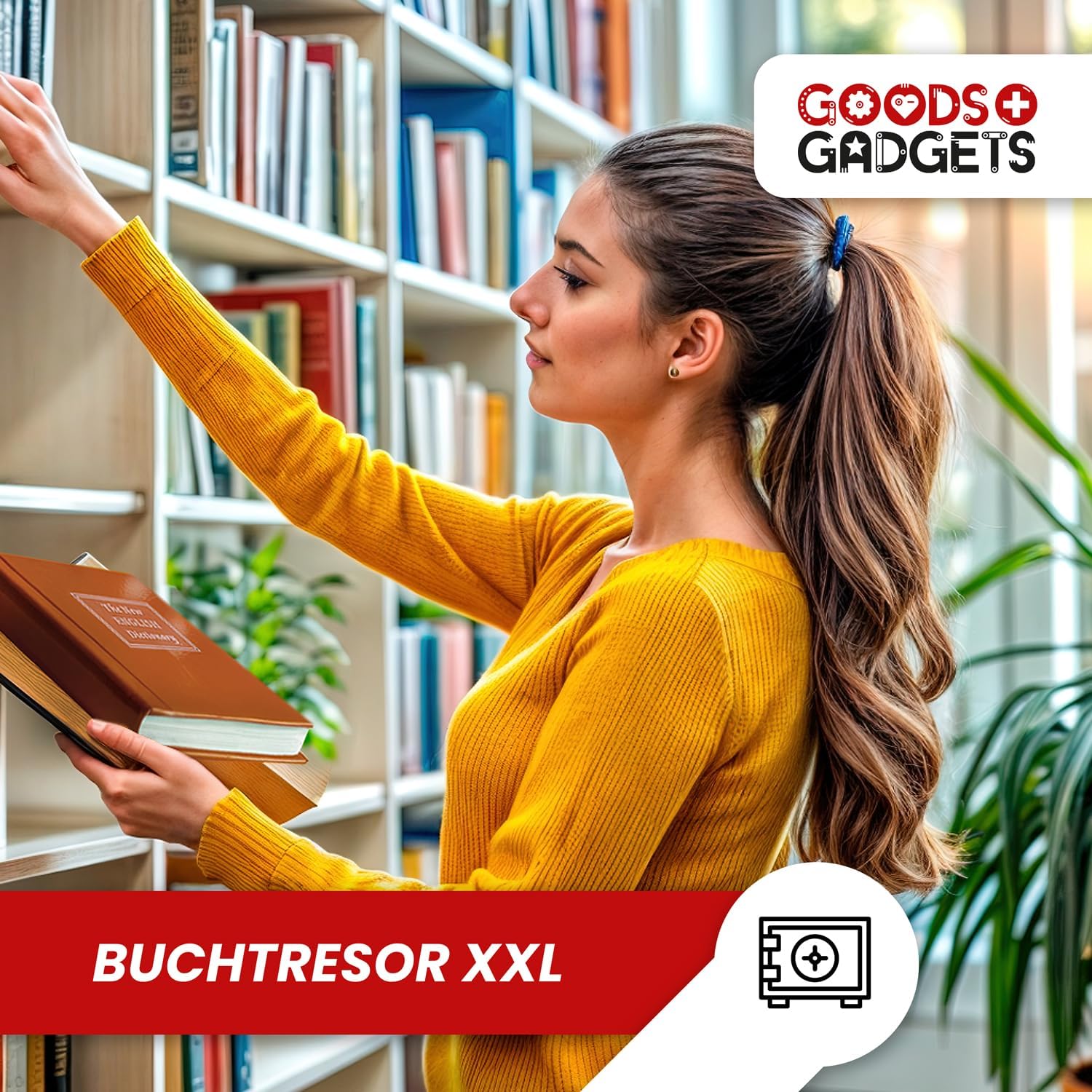 Coffre-Fort Trompe-l'Œil XXL pour Livres - Sécurisez Vos Objets de Valeur avec Discrétion et Robustesse - Description