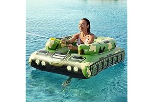 Jasonwell Inflatable Tank Motor Floaty for Adults and Kids