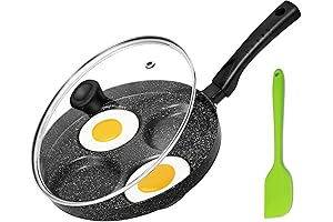 MyLifeUnit Aluminum 4-Cup Egg Frying Pan: The Ultimate Egg-Cooking Essential