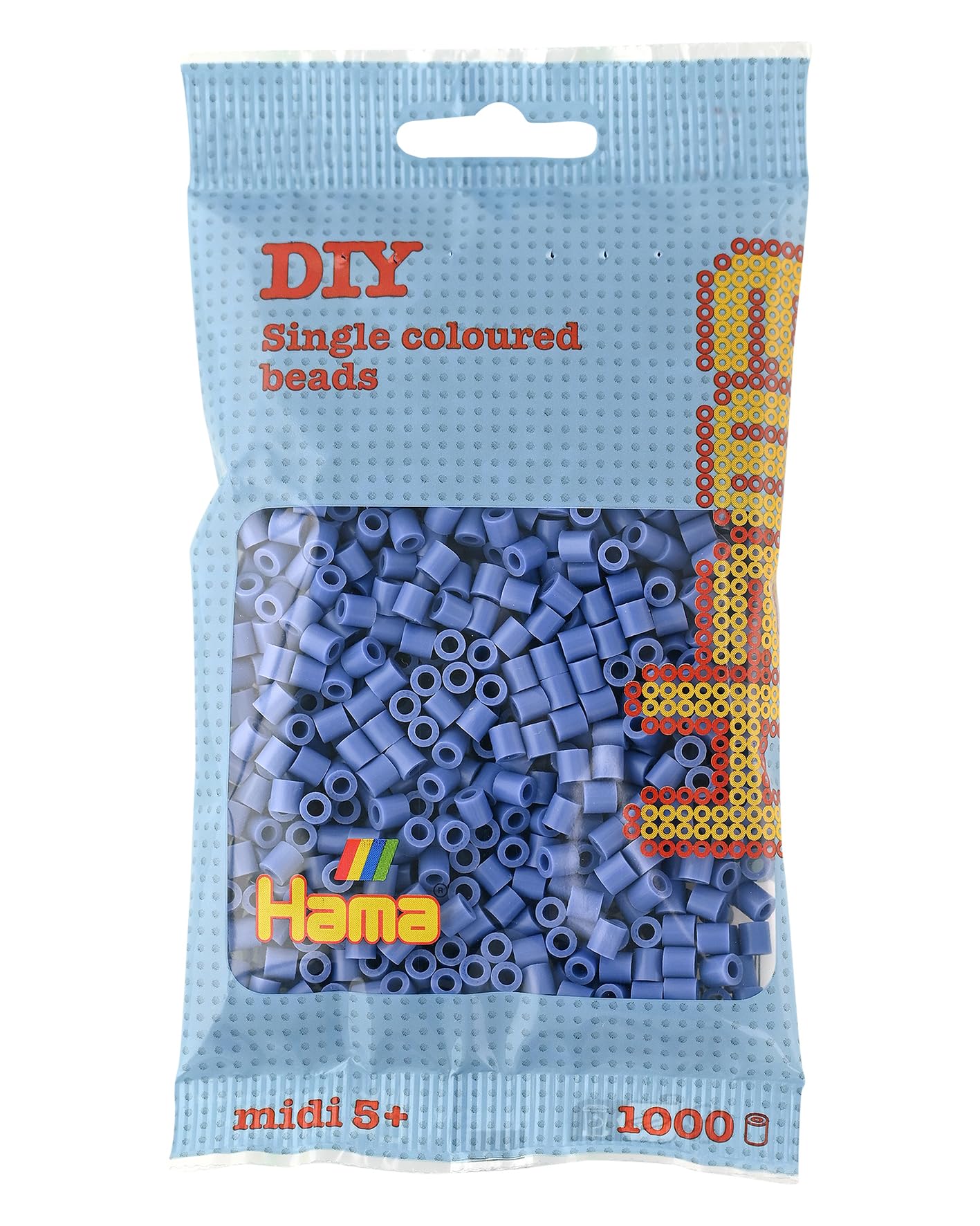 HAMA Bolsa de perlas | Aprox. 1000 cuentas midi fusibles para manualidades y mosaicos | Perlas de fusión para niños creativos 5+ | Juego de arte y decoración | Light Blue — view 64