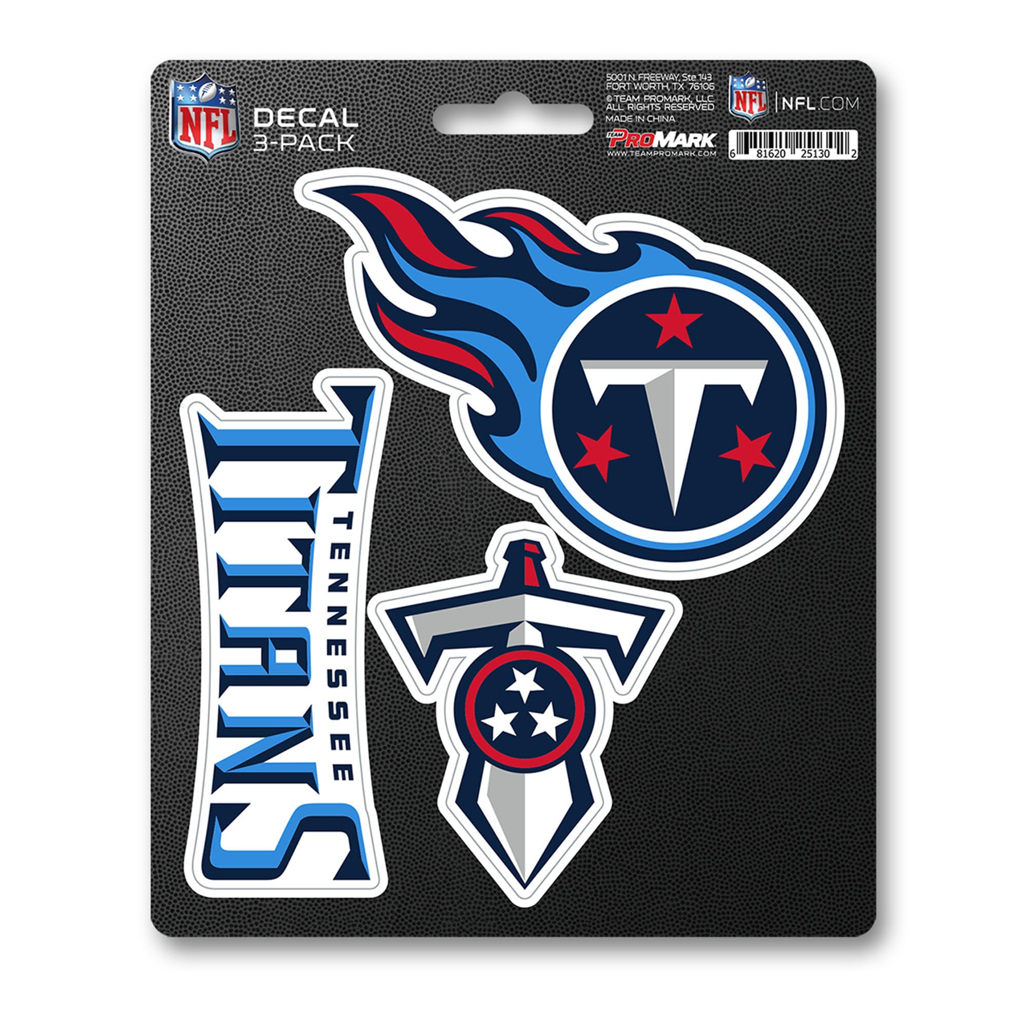 FANMATS NFL Unisex-Adult NFL 3 Piece Decal Set