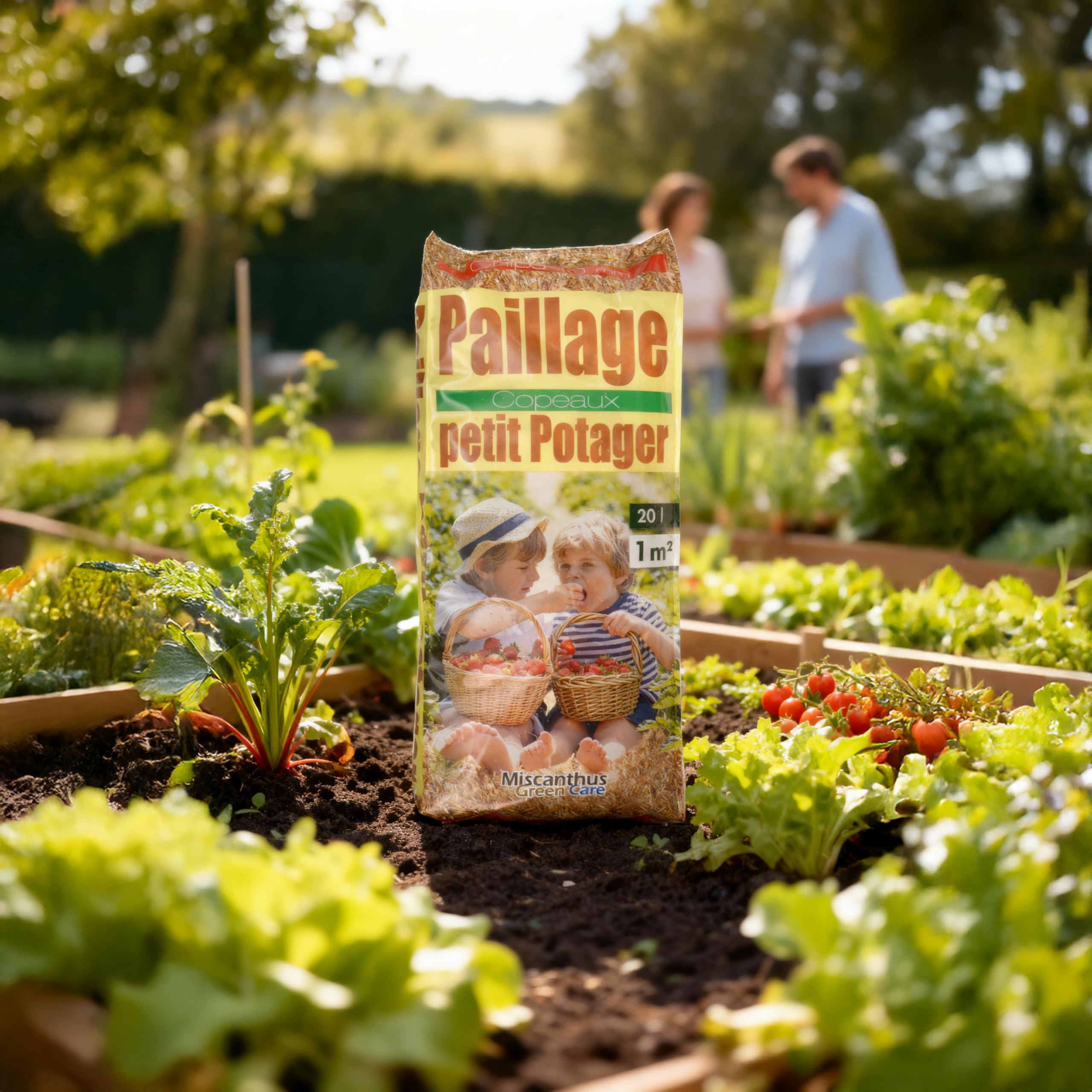 Paillage Petit Potager® Copeaux de Roseau 20L Paillis Naturel Anti-limaces 2 Sacs