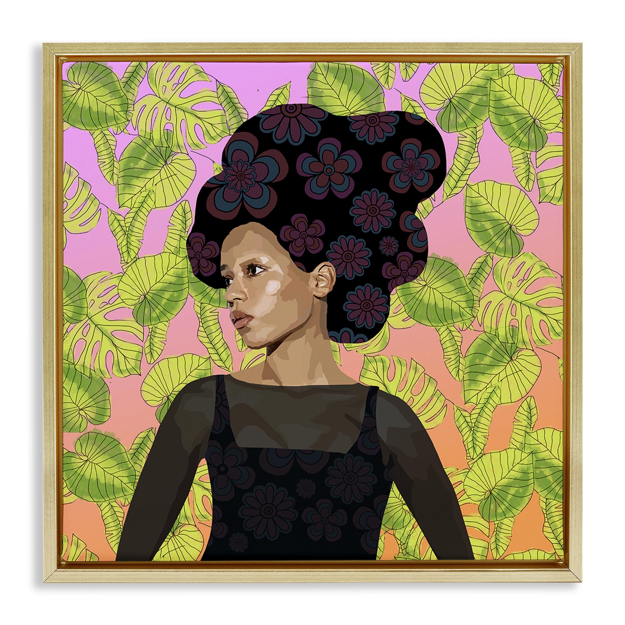 'Whispers Of Bloom'| Floating Frame Canvas Art