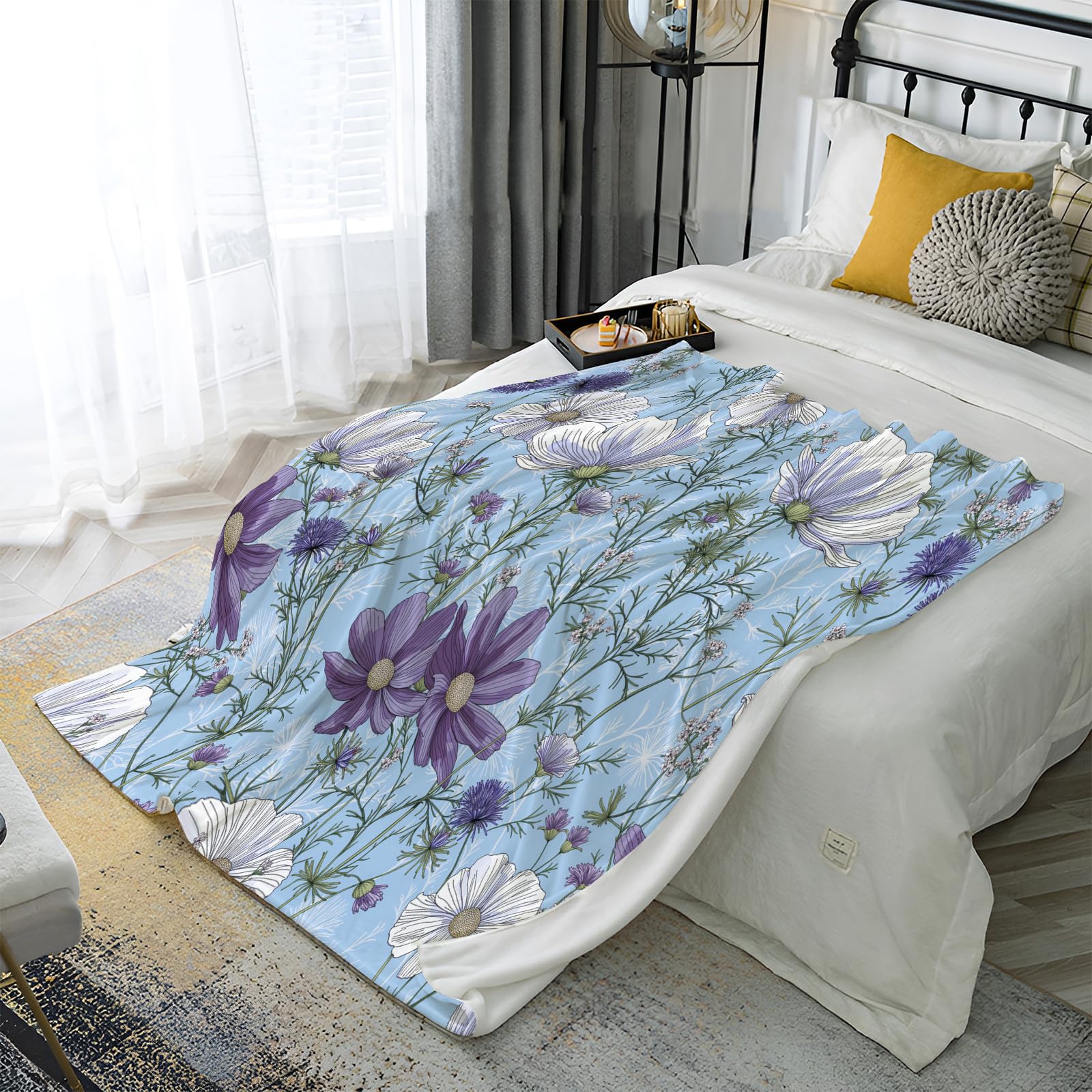 Plaid 3D gris foncé 200x230 cm : fini le froid sur le canapé avec cette couverture douce