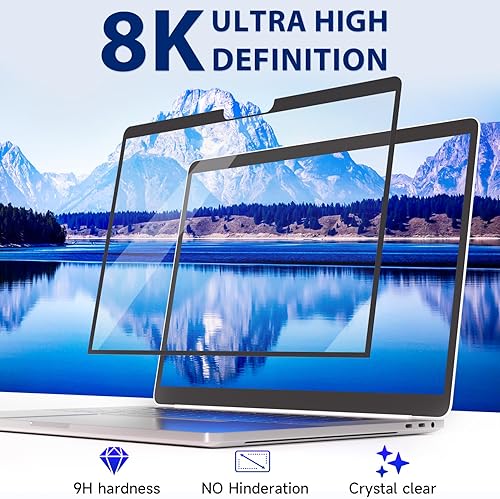 Miniatura 5 de Protector de pantalla antiluz azul compatible con MacBook Pro de 13 pulgadas (2016-2022, M2) y MacBook Air de 13 pulgadas (2018-2021, M1), filtro de