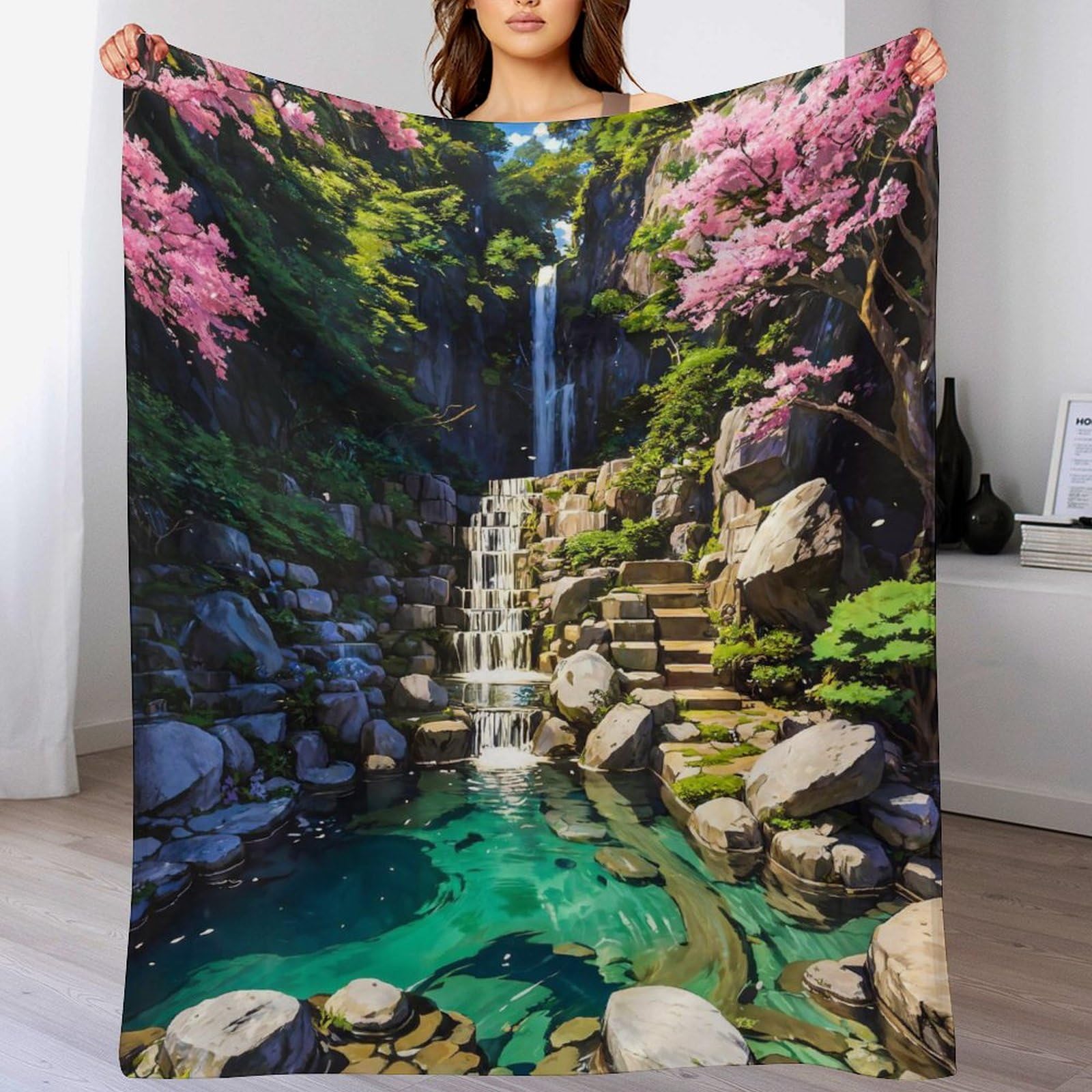 Couverture épaisse et chaude motif 3D lavable en machine