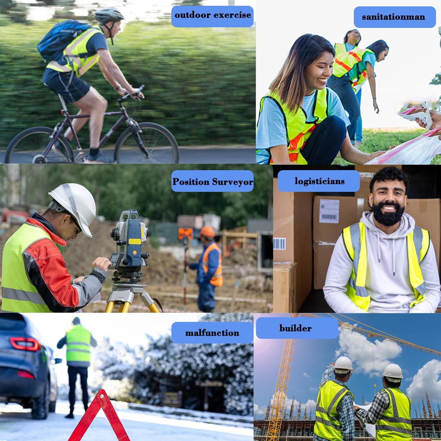 Custom Safety Vest High Visibility Customize Class 2 for Men Personalized Two Tone Logo Work Vests for Construction - Image 6