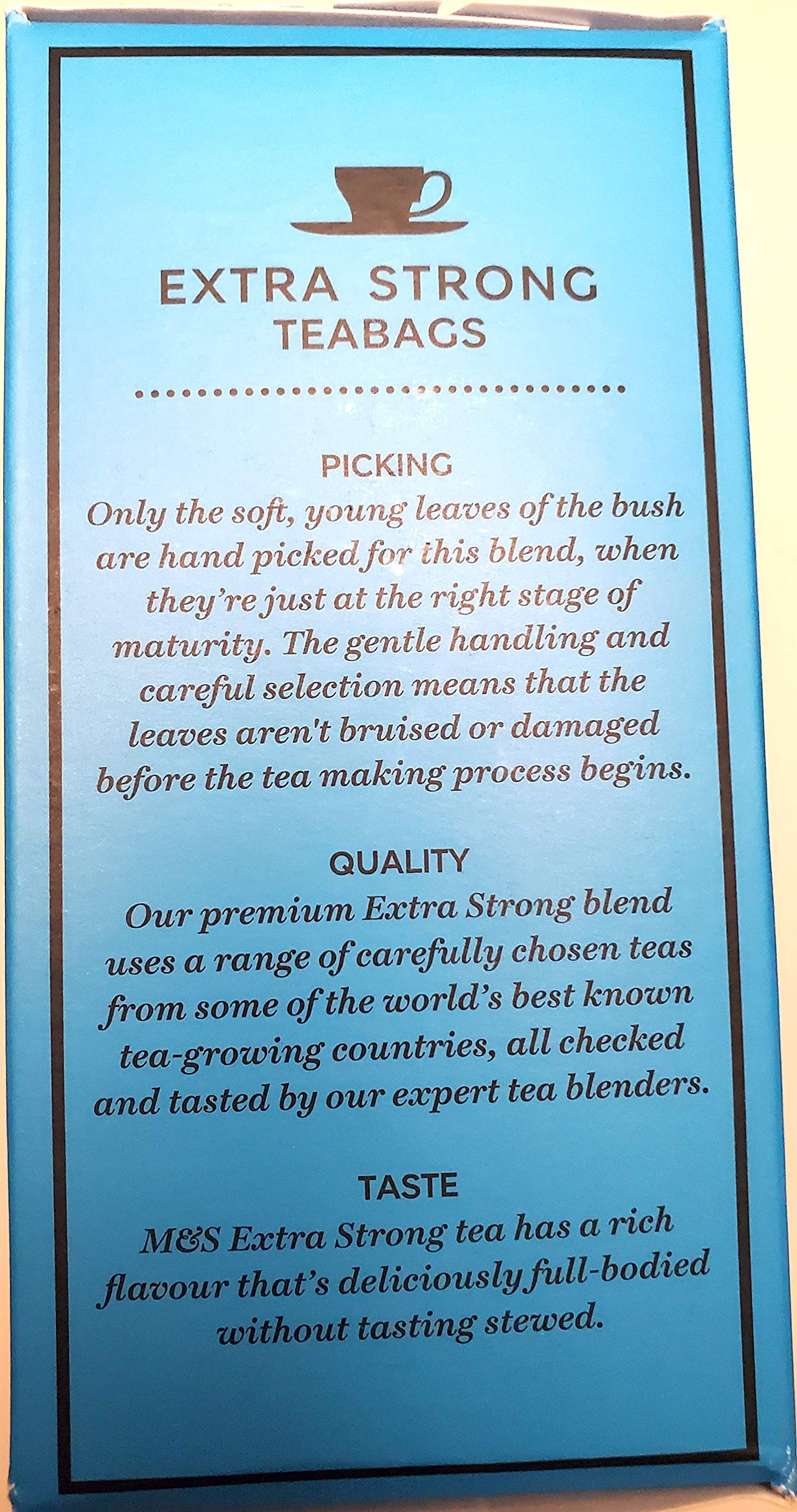 マークス＆スペンサー Extra Strong ティーバッグ80袋入り ×2箱 Amazon.co.jp: 英国マークス＆スペンサー エクストラストロング