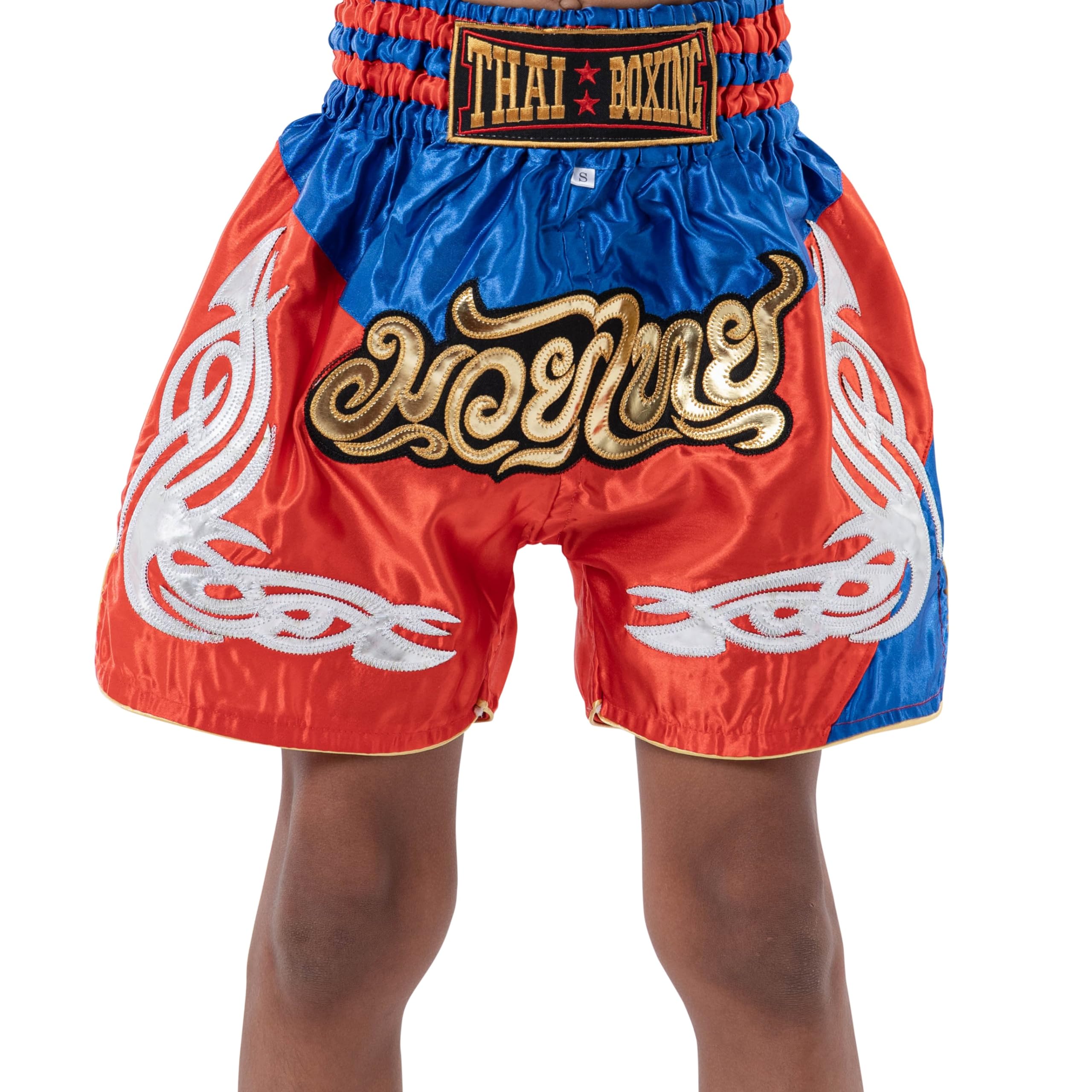 Pantalones Cortos de Muay Thai para Niños (2 Años - 12 Años) Niñas Niños Pantalones de Boxeo para Kickboxing MMA Artes Marciales