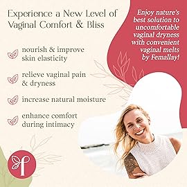 Femallay Organic Vitamin E Vaginal Melts - 3 Pack - Relief for Menopause Dryness & Irritation - 14 Count + Applicator