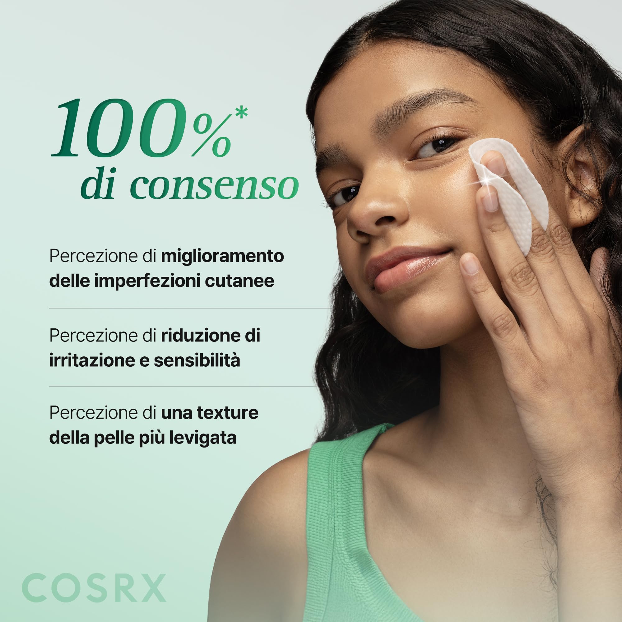 COSRX OneStep Original Clear Skin Calming Pad, 100 Pads, Dual Side Face Pad for Soothing, Barrier Strengthening & Gentle Exfoliation with 82% Green Tea Water, Cica, PHA, LHA, Korean Skin Care