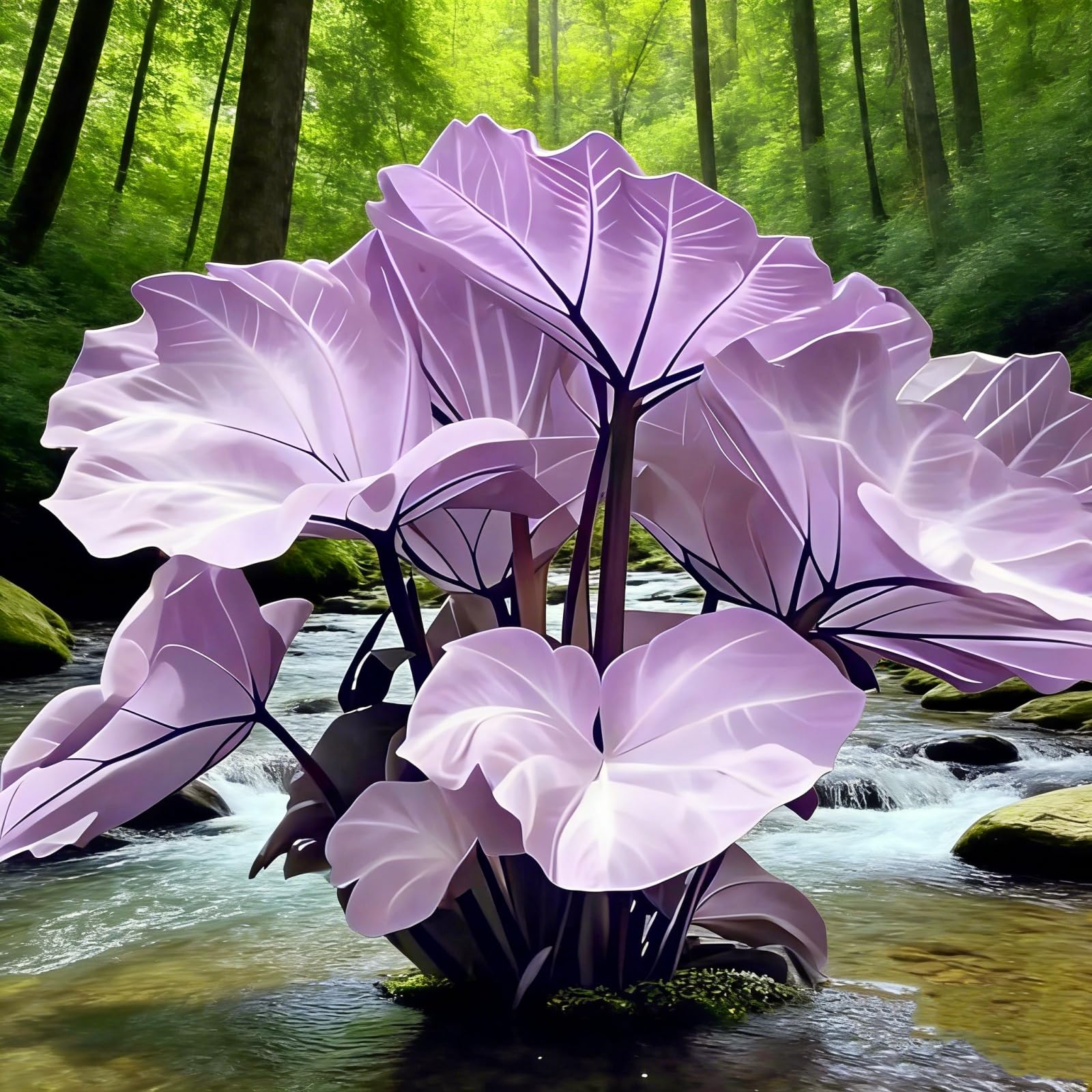 Bulk Elephant Ear Surprise Growth, Colocasia Gigantea Bulbs, No Watering Required, Drought Tolerant-6Bulbs-b