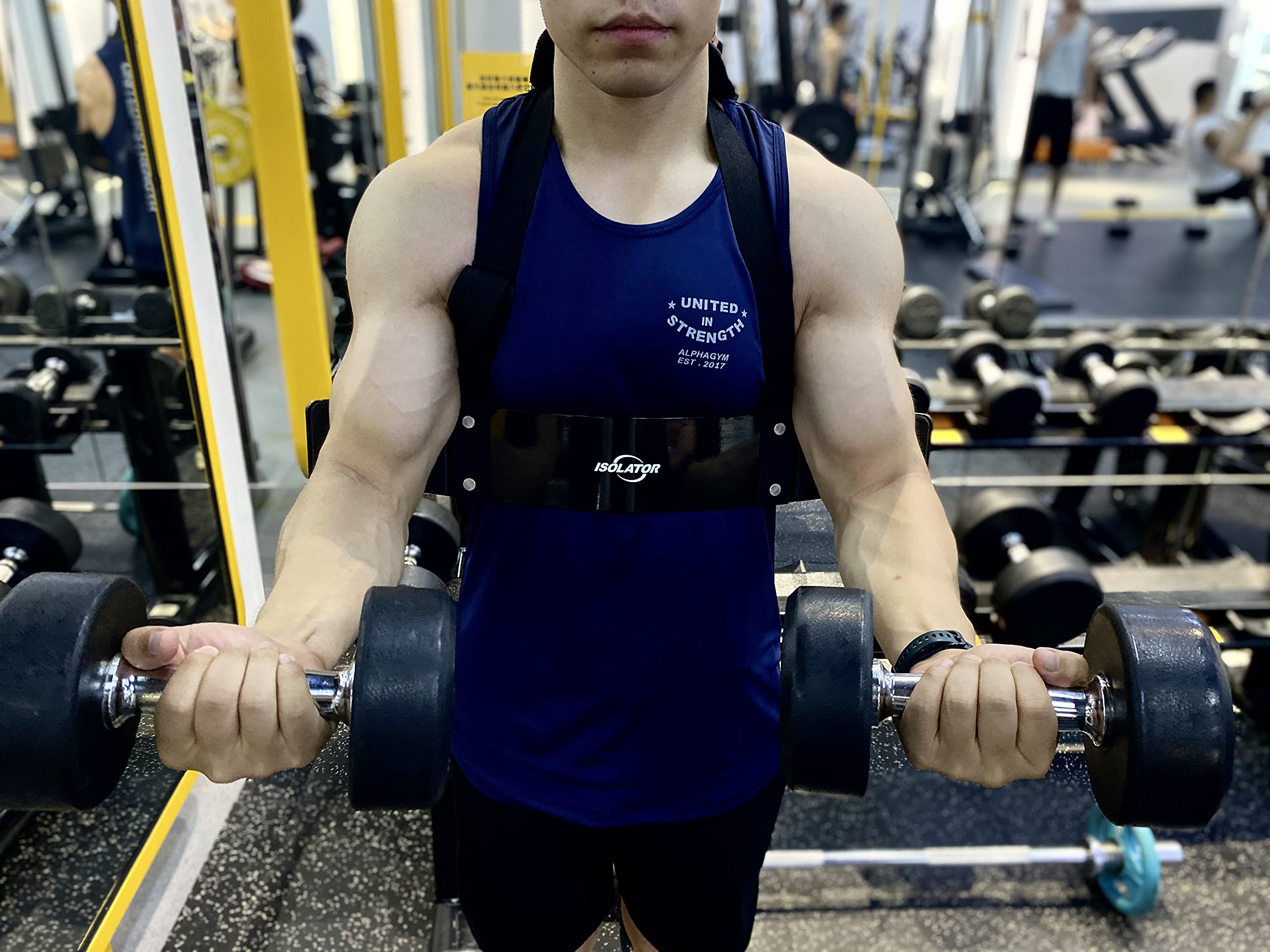 Arm Blaster RAD Per Bicipiti – Isolatore In Metallo E Nylon Per Sollevamento Pesi E Bodybuilding