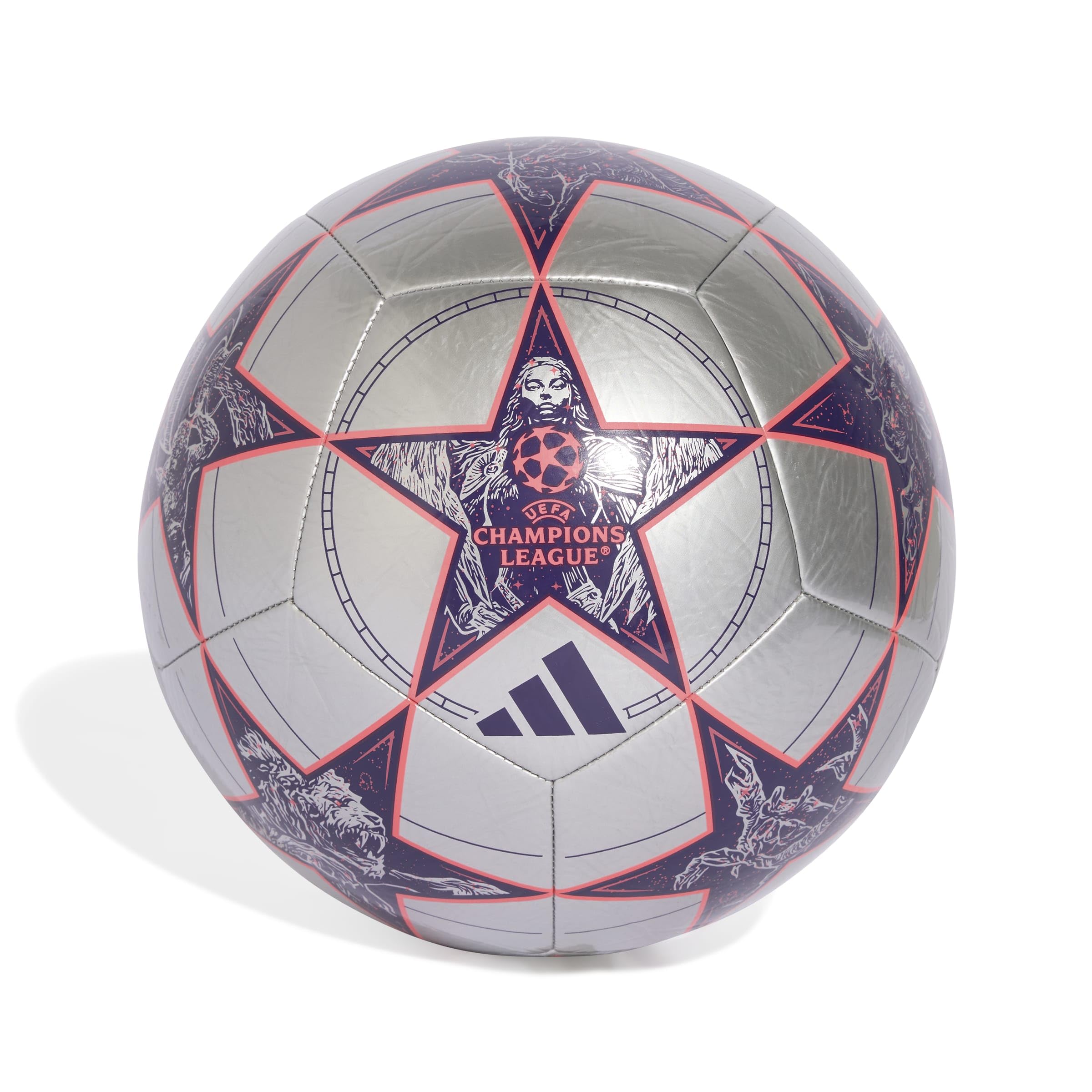 Adidas UEFA Champions League Club Ball JP1539 - Palla da calcio unisex, colore: argento, 5 EU