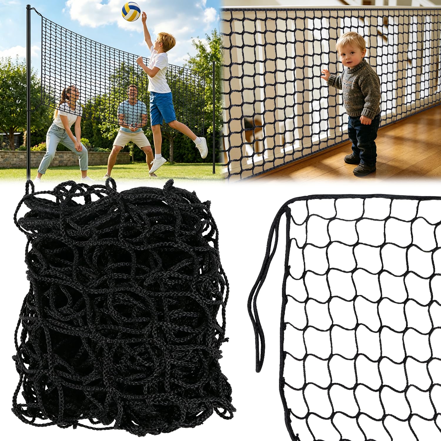 Schutznetze Kinder Sicherheitsnetz Rausfallschutz Hochbett Net 1.5x2 | Universal Balkon Schutz Kinder Schutznetz Polyester Knotenlo Fur Haustier Katzennetz Balkone Terrassen TreppeGeländer