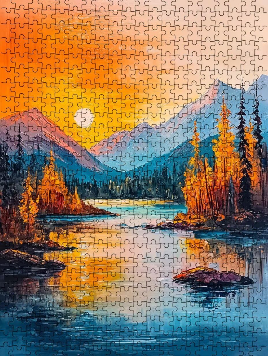 Puzzle 2000 Pezzi Vista Notturna 3D Puzzle per Adulti Impegnativo, Educa Puzzles Artistico, Divertente E Stimolante Puzzles Decorativo per La Famiglia, Regalo e Decorazione Pareti BXHZW6-892