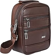 Pramadda Pure Luxury Tourister Leather 9 inch Sling Bag For Men | Chest Crossbody Side Beg | Mobile Passport Document Sling Travel Pouch waterproof | corporate gift item.