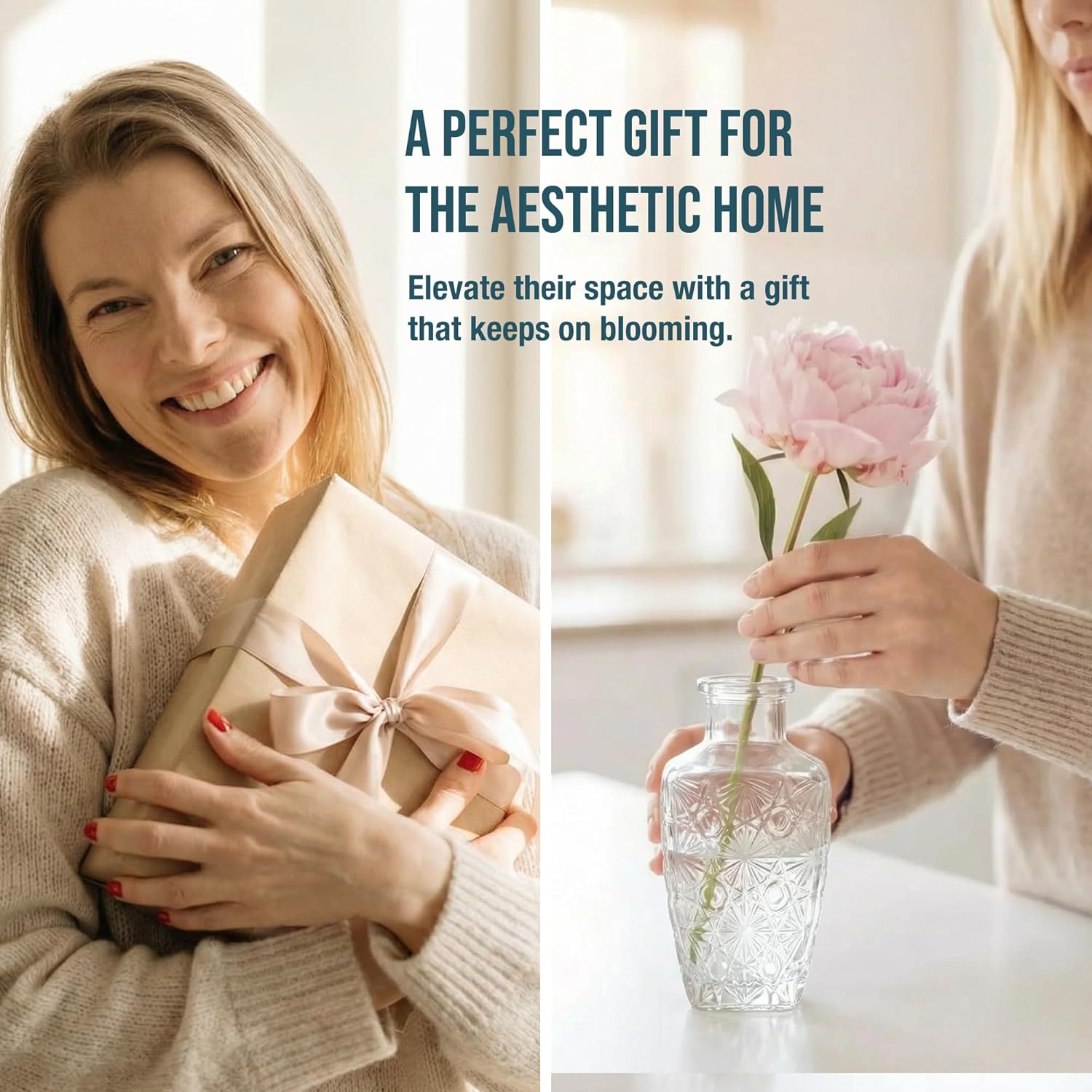 Saage 16-Piece Bud Vases Set, Vintage Clear Glass Vases for Centerpieces in Bulk, Elegant Wedding & Home Decor, Small Flower Vases, Mini Table Decor & Accents - Image 9