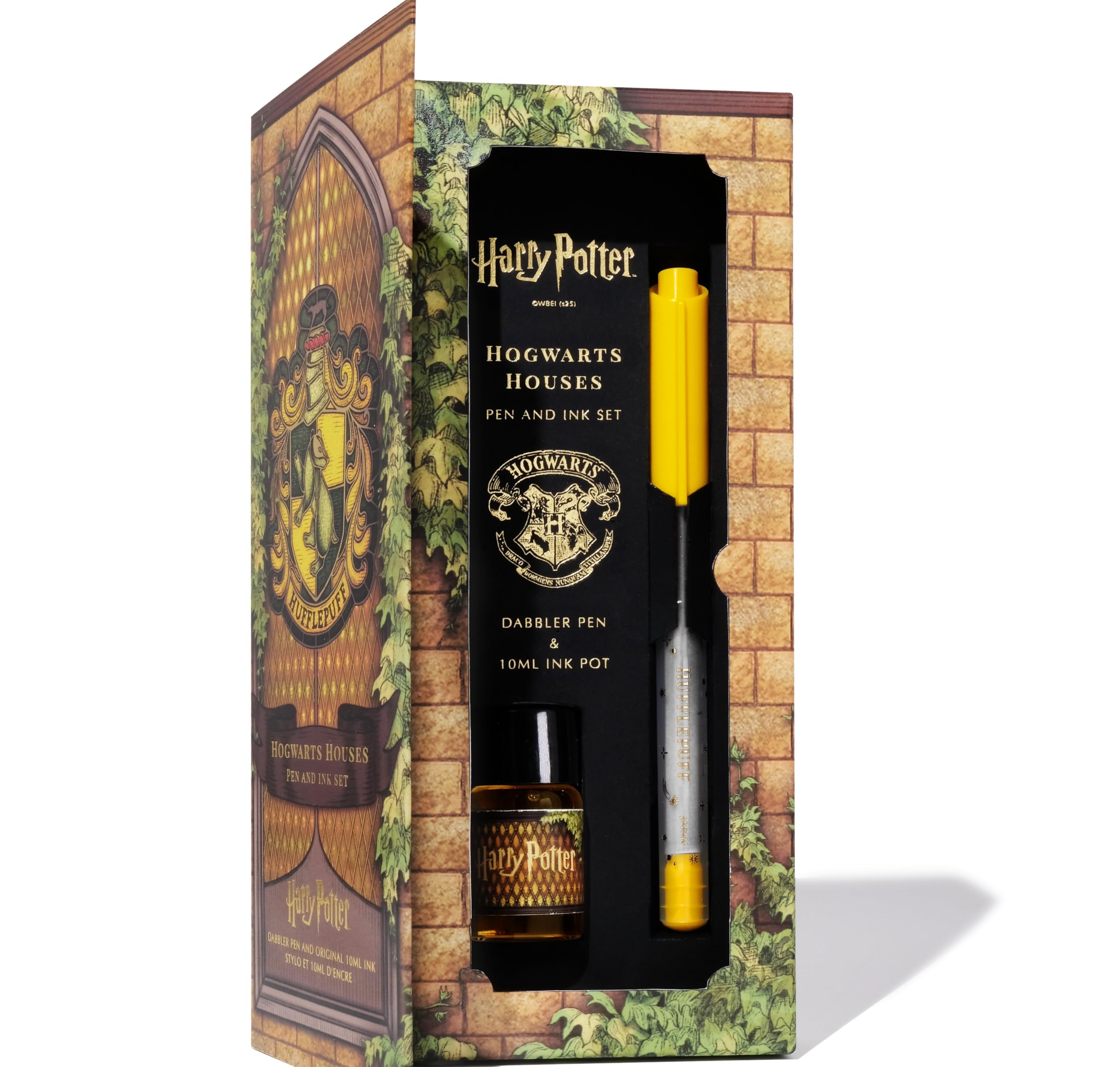 Ferris Wheel Press, Warner Bros., Official Licensed, Harry Potter, Dabbler Pen & 10ml Ink Set, Hufflepuff House, 0.8mm Fine Tip