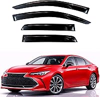 Vista 174 de KPY Moldura deflectora de viento con protección contra la lluvia compatible con GMC Terrain 2018-2023, 4 unidades, para ventana lateral, autoadhesiva